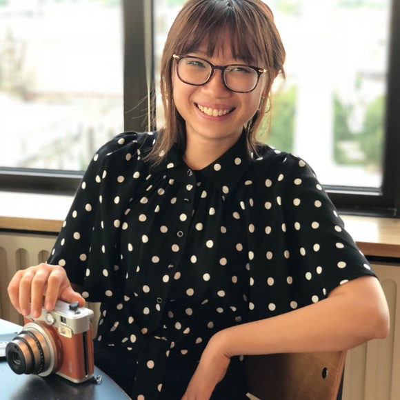 SOLD Anthro Polkadots Top - Picture 3 of 3